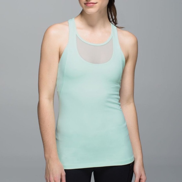 Lululemon Mesh With Me Tank Sea Mist - Picture 2 of 11